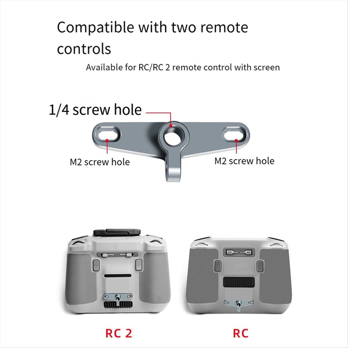 Drone Rc Holder - A40I 用/RC リモコン用スクリーンマウントボード金属フックホルダーバックルブラケットドローンアクセサリー