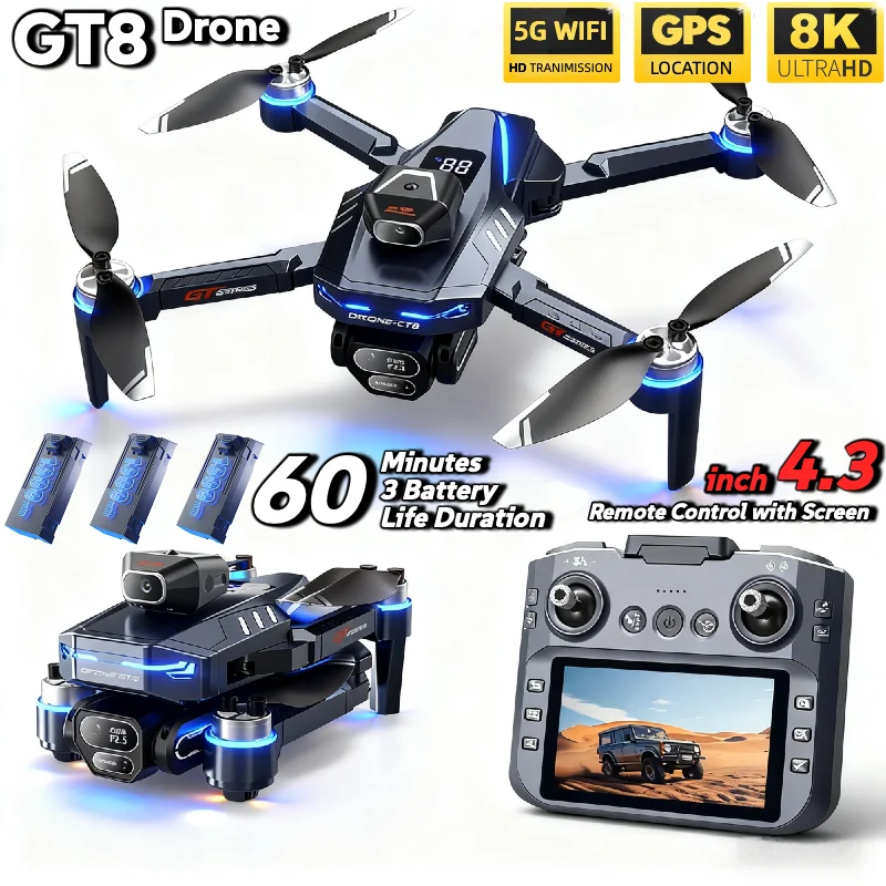 Drone Rc Holder - LSRC GT8 ドローン 4K プロフェッショナル デュアルカメラ