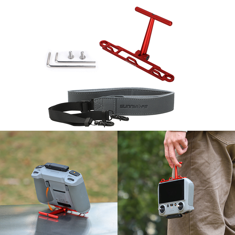 Drone Rc Holder - ドローン用スタンドネックストラップ,2in 1マウント,リモートコントロールストラップ,dji mini 4pro,mini 3,3pro用マウント