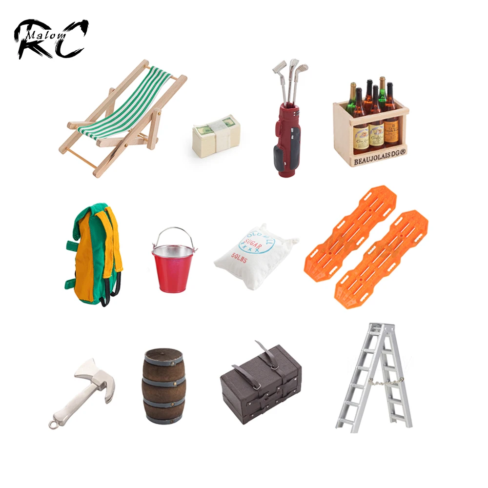 Rc Car Body Shell - 1:10スケールの燃料タンク装飾アクセサリー,サンドラダー,rcクローラーカー用ガレージツールtrx6trx4 scx10 gen7 fms willis wpl