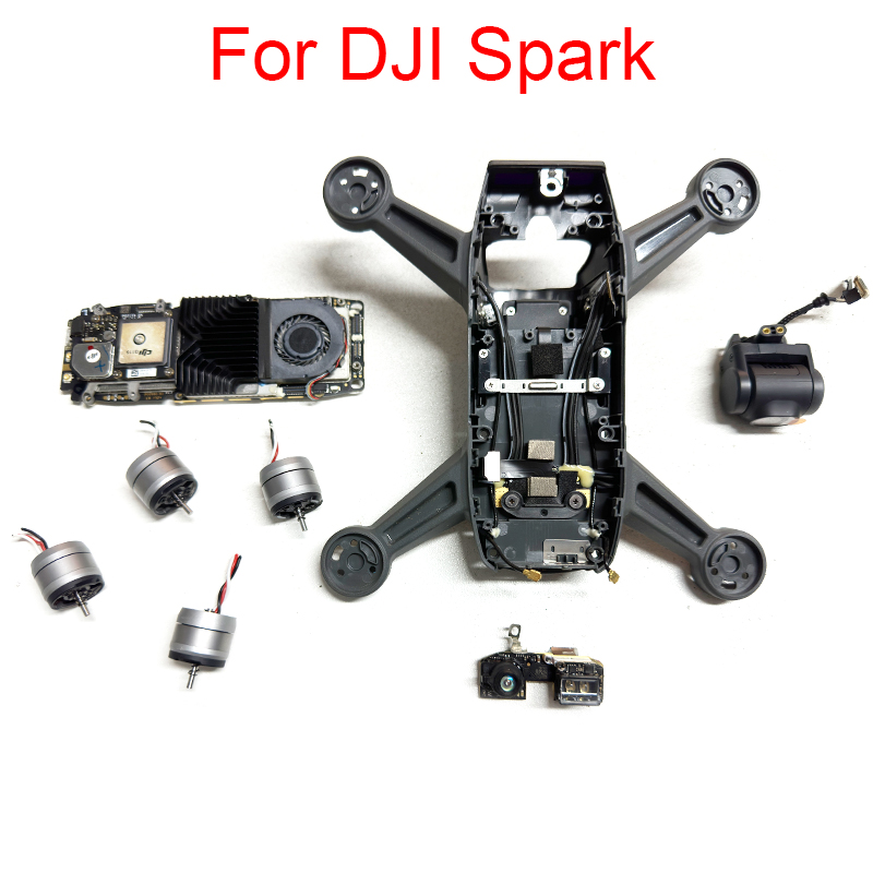 Drone Rc N2 - Spark ミドルフレームシェルカメラコアボードジンバルモーター PTZ ケーブル ESC ボード