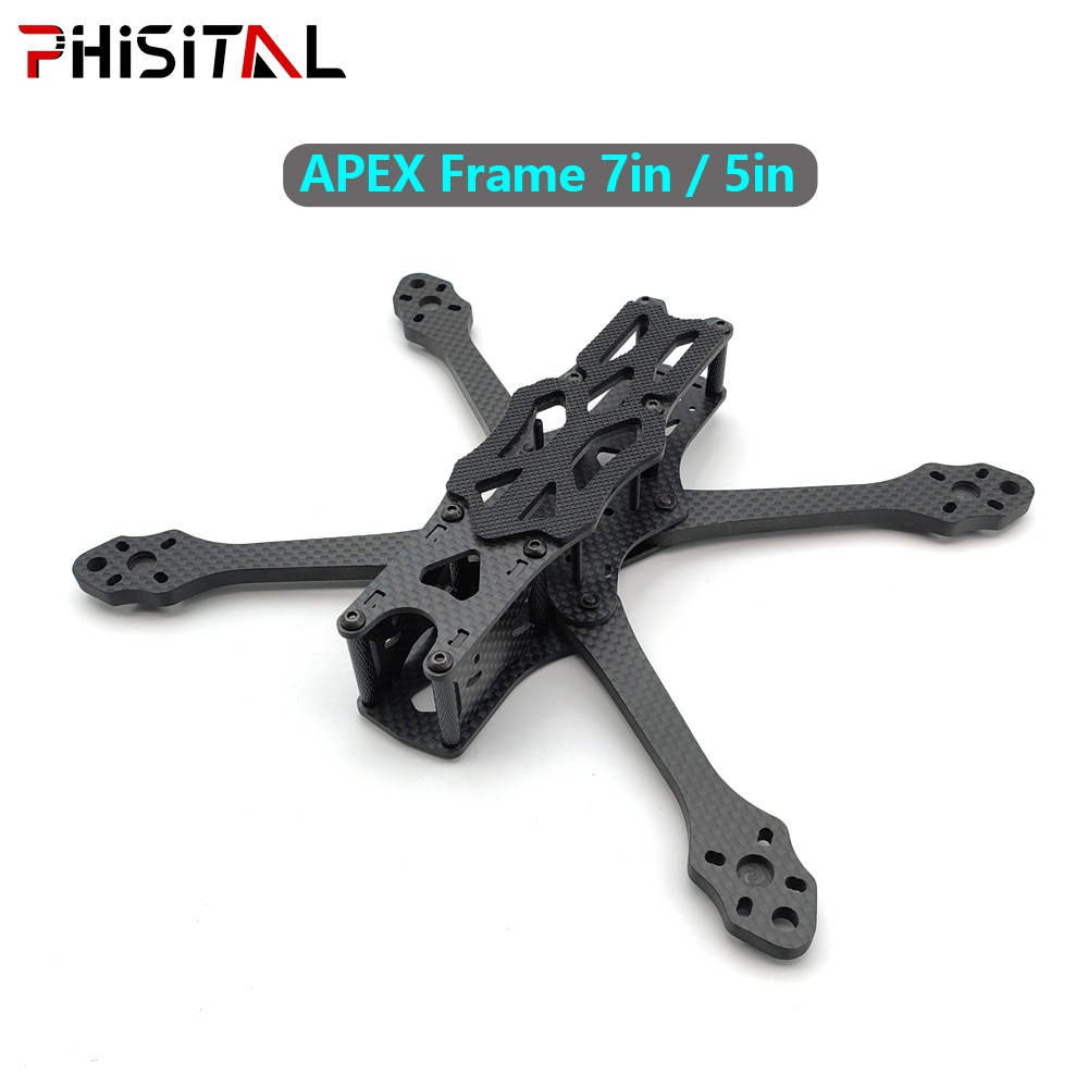 Drone Tech Rc - APEXフレーム 7インチ/6インチ/5インチ カーボンファイバー製クアッドコプターフレームキット（19/22mmカメラ用） | アナログVTX |