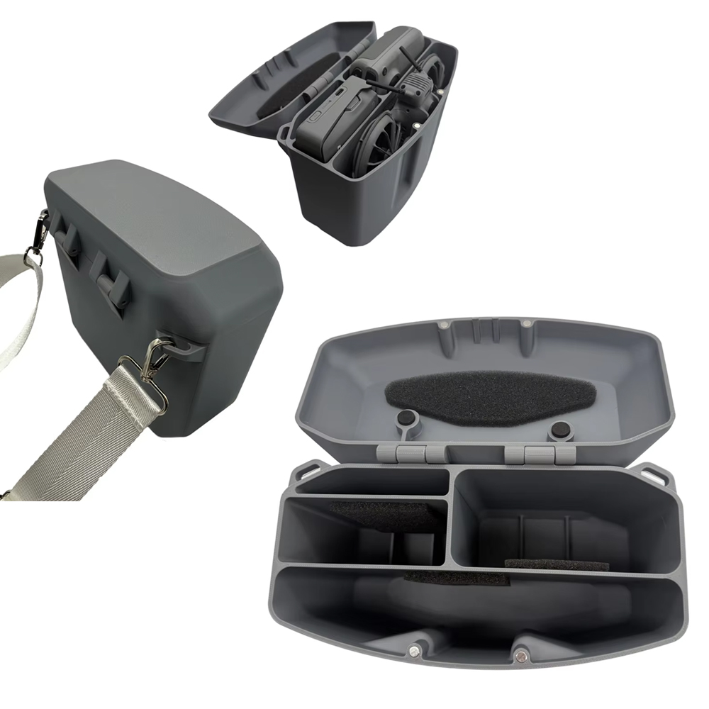 Drone Dji Rc N3 - DJI Neo 2用3Dプリント製ボックス、磁気蓋付き、調整可能なストラップ、ドローンバッテリーハブとRC N3コントローラーを収納できるハードキャリングケース