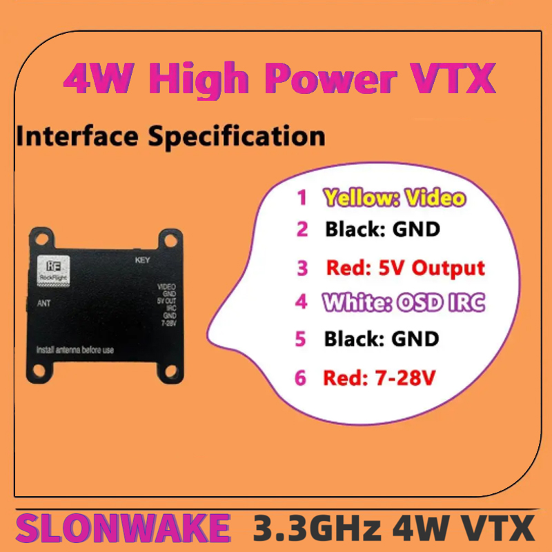 SLONWAKE FPV 3.3G 16CH 4000mW  - Drone Rc Car のレビューと価格