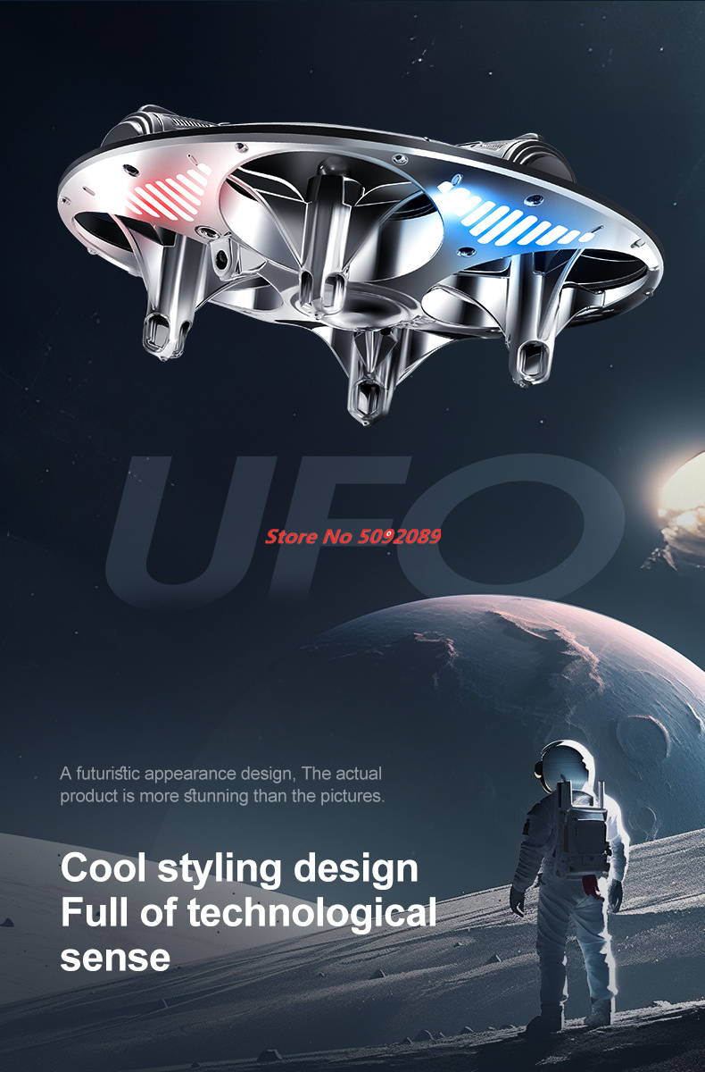スマート姿勢保持ホバーミニリモコンヘリコプターUFO 2.4 - Drone Rc Ufo のレビューと価格
