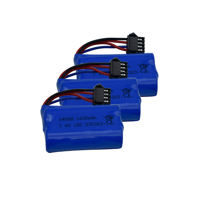 7.4V 1400mAh 14500 リチウムイオンバッテリ - Lipo Battery Charger のレビューと価格