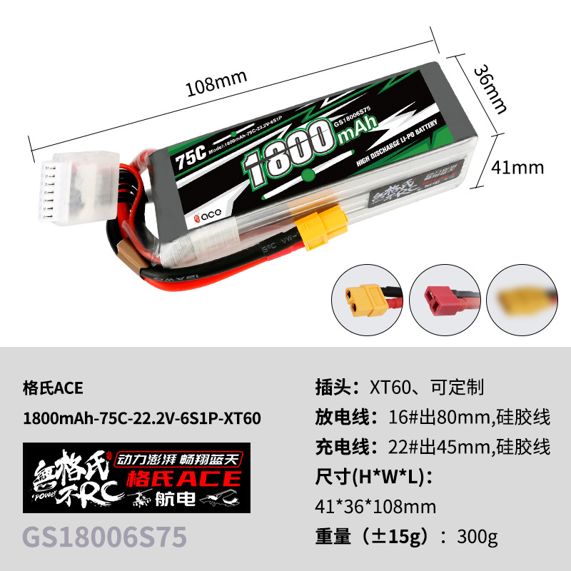 2個入り Gens ACE 22.2V リポバッテリー 14 - Drone Lipo Battery のレビューと価格