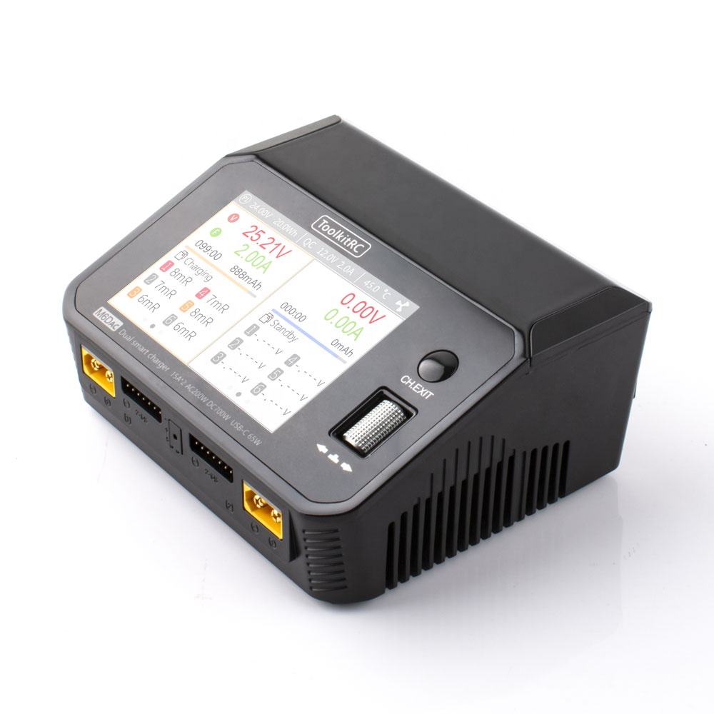 Toolkitrc M6DAC 350W×2 USB-C 6 - Lipo Battery Charger のレビューと価格