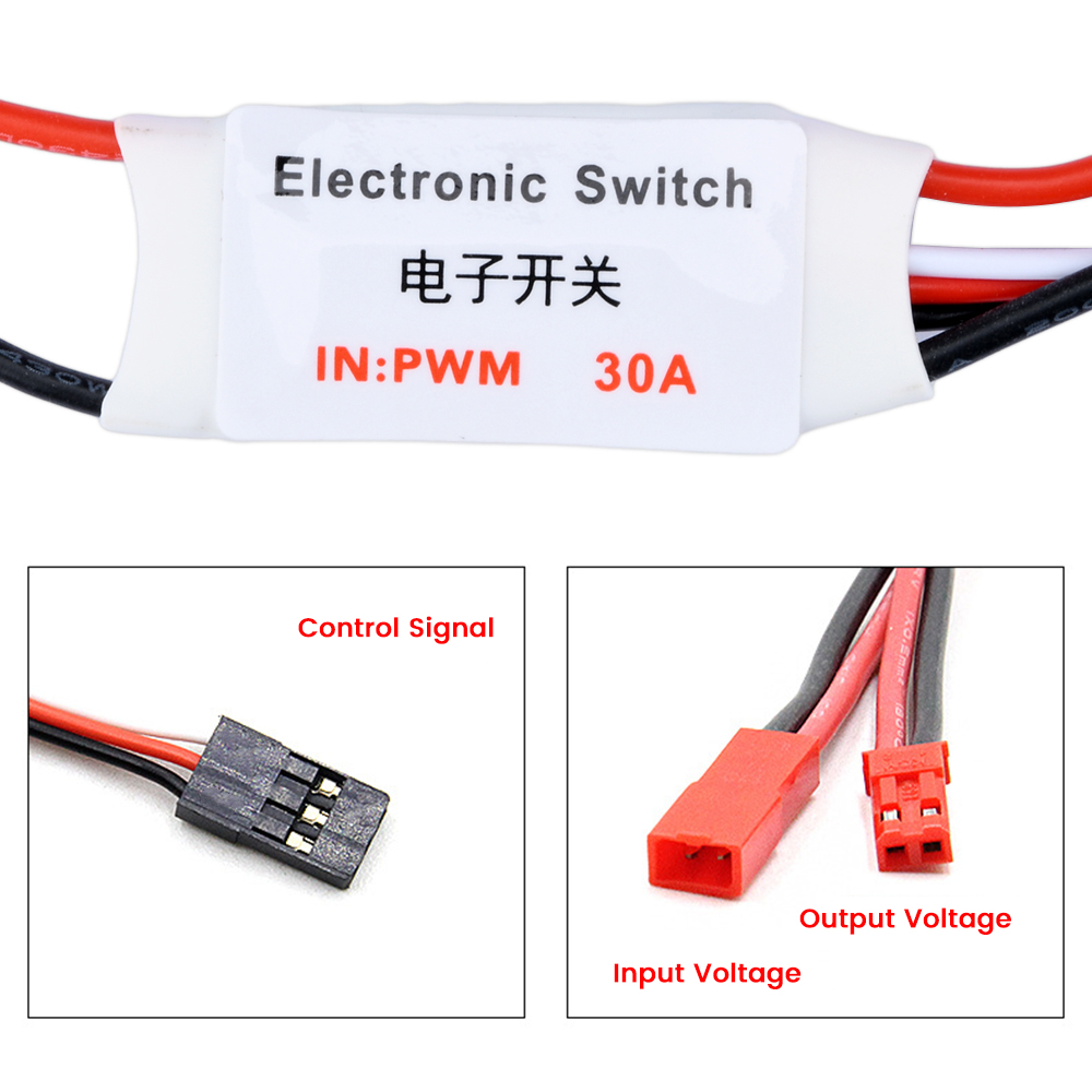 3.7-27V 30A リモートコントロール電子スイッチ P - Drone Switch Rc のレビューと価格