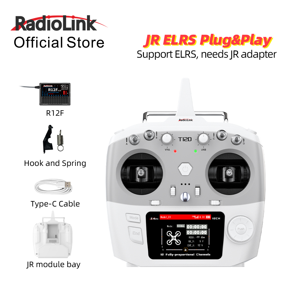 RadioLink T12D JRモジュール 12チャンネル - Drone Tech Rc のレビューと価格
