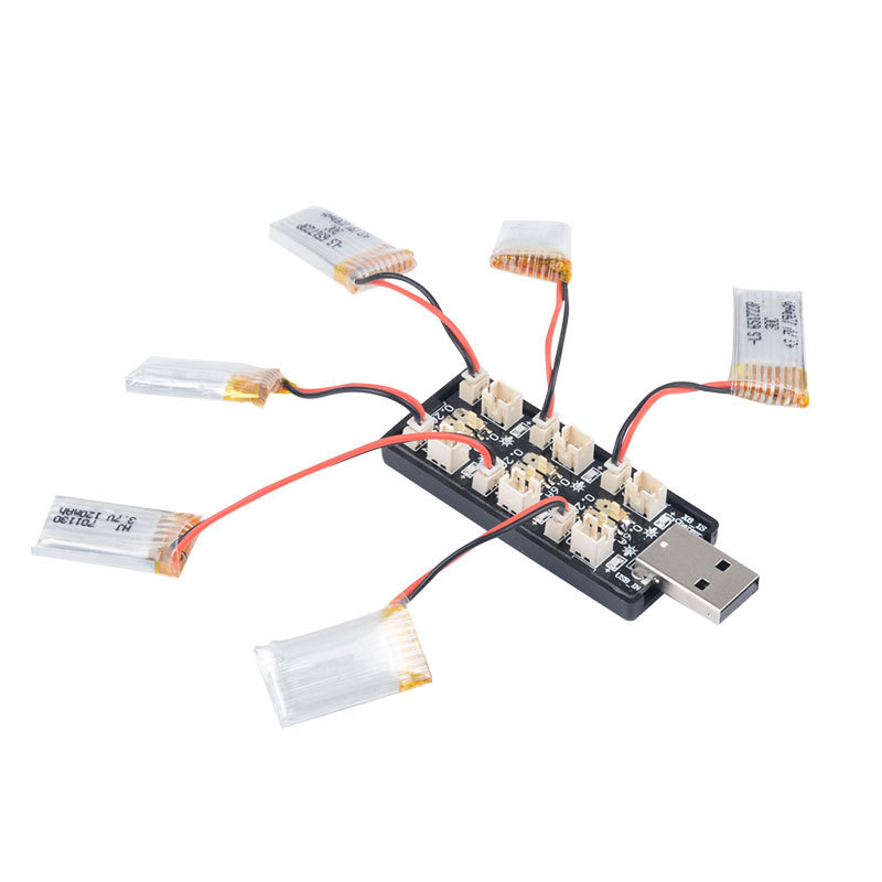 RCドローン用USBバッテリー充電器アダプター,6ch,1s - Drone Rc Ufo のレビューと価格