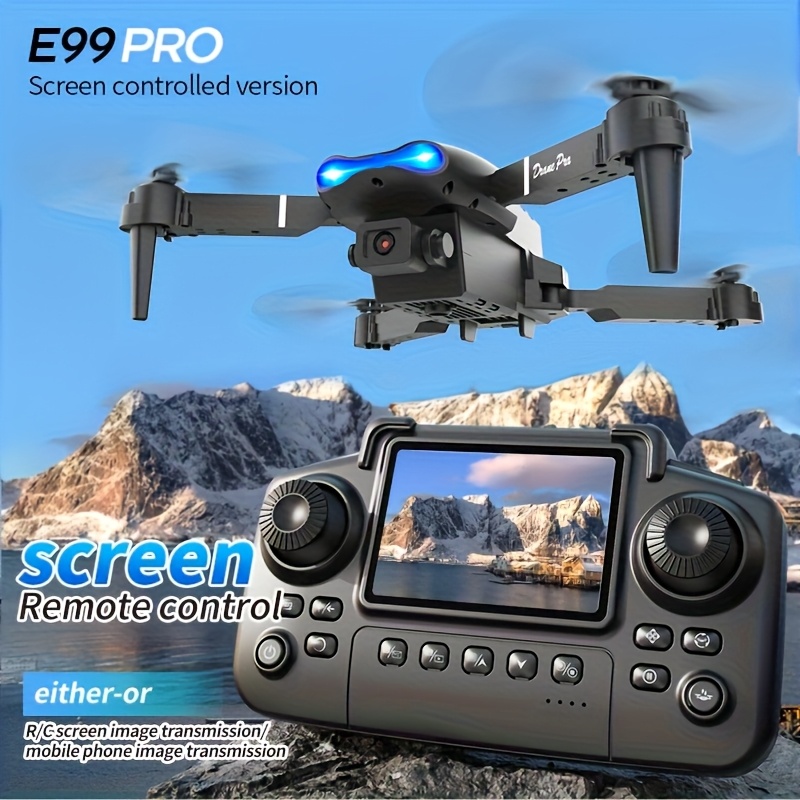 E99 PRO MAX：デュアルHDカメラ、画面付きリモコン - Drone Rc Cable のレビューと価格