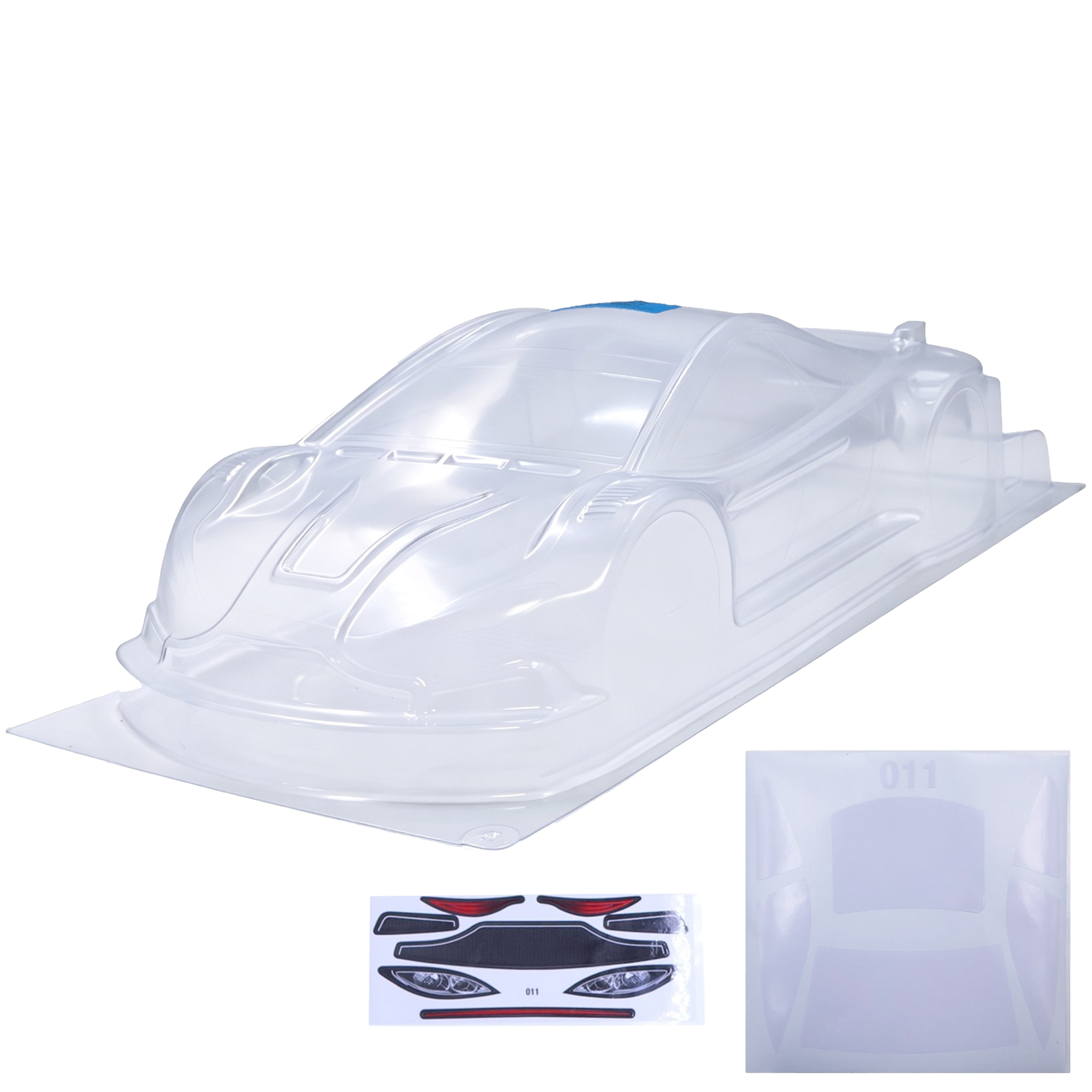 1/10スケールのRCカー用、未塗装の透明ボディシェル。ホイ - Rc Car Body Shell のレビューと価格