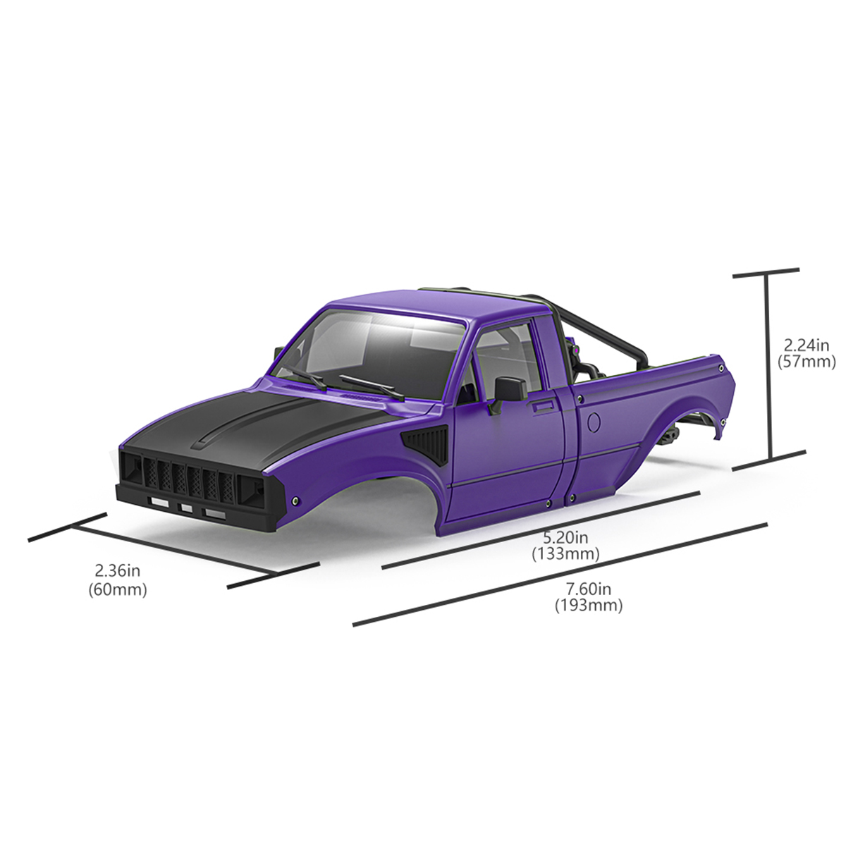 IR60-24 133mmホイールベース ピックアップ ハー - Rc Car Body Shell のレビューと価格