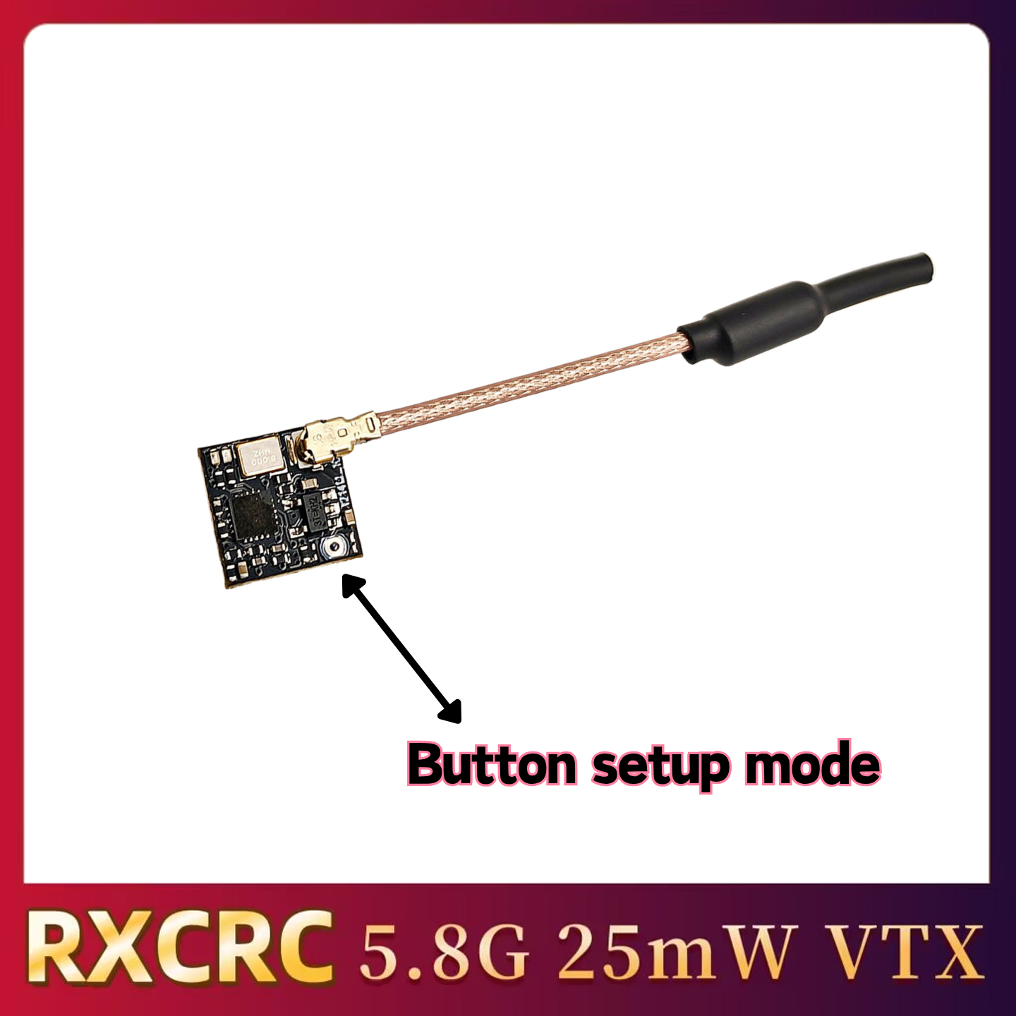 RXCRC 5.8GHz 48CH FPV 25mW アナロ - Drone Rc Car のレビューと価格